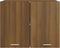 vidaXL - Hangkast - 80x31x60 - cm - bewerkt - hout - bruin - eikenkleur