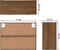 vidaXL - Hangkast - 80x31x60 - cm - bewerkt - hout - bruin - eikenkleur