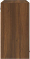 vidaXL - Hangkast - 80x31x60 - cm - bewerkt - hout - bruin - eikenkleur