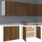 vidaXL - Hangkast - 80x31x60 - cm - bewerkt - hout - bruin - eikenkleur