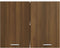 vidaXL - Hangkast - 80x31x60 - cm - bewerkt - hout - bruin - eikenkleur