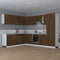 vidaXL - Hangkast - 80x31x60 - cm - bewerkt - hout - bruin - eikenkleur