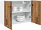 vidaXL - Hangkast - 80x31x60 - cm - bewerkt - hout - oud - houtkleurig