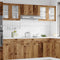 vidaXL - Hangkast - 80x31x60 - cm - bewerkt - hout - oud - houtkleurig