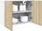 vidaXL - Hangkast - 80x31x60 - cm - bewerkt - hout - sonoma - eikenkleurig