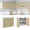 vidaXL - Hangkast - 80x31x60 - cm - bewerkt - hout - sonoma - eikenkleurig
