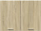 vidaXL - Hangkast - 80x31x60 - cm - bewerkt - hout - sonoma - eikenkleurig