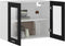 vidaXL - Hangkast - 80x31x60 - cm - bewerkt - hout - zwart