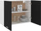 vidaXL - Hangkast - 80x31x60 - cm - bewerkt - hout - zwart
