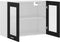 vidaXL - Hangkast - 80x31x60 - cm - bewerkt - hout - zwart