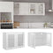 vidaXL - Hangkast - 80x31x60 - cm - spaanplaat - hoogglans - wit