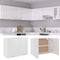 vidaXL - Hangkast - 80x31x60 - cm - spaanplaat - hoogglans - wit