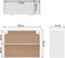 vidaXL - Hangkast - 80x31x60 - cm - spaanplaat - hoogglans - wit