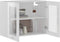 vidaXL - Hangkast - 80x31x60 - cm - spaanplaat - hoogglans - wit