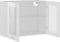 vidaXL - Hangkast - 80x31x60 - cm - spaanplaat - hoogglans - wit
