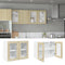 vidaXL - Hangkast - 80x31x60 - cm - spaanplaat - sonoma - eikenkleurig