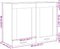 vidaXL - Hangkast - 80x31x60 - cm - spaanplaat - sonoma - eikenkleurig