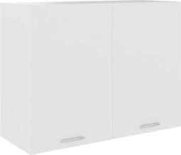 vidaXL - Hangkast - 80x31x60 - cm - spaanplaat - wit