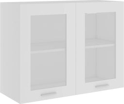 vidaXL - Hangkast - 80x31x60 - cm - spaanplaat - wit