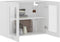 vidaXL - Hangkast - 80x31x60 - cm - spaanplaat - wit