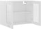 vidaXL - Hangkast - 80x31x60 - cm - spaanplaat - wit