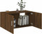 vidaXL - Hangkast - 80x39x40 - cm - bewerkt - hout - bruin - eikenkleur