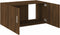 vidaXL - Hangkast - 80x39x40 - cm - bewerkt - hout - bruin - eikenkleur