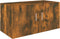 vidaXL - Hangkast - 80x39x40 - cm - bewerkt - hout - gerookt - eikenkleurig