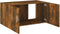 vidaXL - Hangkast - 80x39x40 - cm - bewerkt - hout - gerookt - eikenkleurig