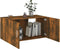 vidaXL - Hangkast - 80x39x40 - cm - bewerkt - hout - gerookt - eikenkleurig