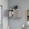 vidaXL - Hangkast - 80x39x40 - cm - bewerkt - hout - grijs - sonoma - eikenkleurig