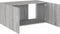 vidaXL - Hangkast - 80x39x40 - cm - bewerkt - hout - grijs - sonoma - eikenkleurig