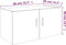 vidaXL - Hangkast - 80x39x40 - cm - bewerkt - hout - grijs - sonoma - eikenkleurig