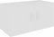 vidaXL - Hangkast - 80x39x40 - cm - bewerkt - hout - wit