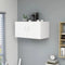 vidaXL - Hangkast - 80x39x40 - cm - bewerkt - hout - wit
