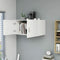 vidaXL - Hangkast - 80x39x40 - cm - bewerkt - hout - wit