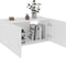 vidaXL - Hangkast - 80x39x40 - cm - bewerkt - hout - wit