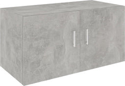 vidaXL - Hangkast - 80x39x40 - cm - spaanplaat - betongrijs