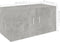 vidaXL - Hangkast - 80x39x40 - cm - spaanplaat - betongrijs