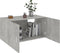vidaXL - Hangkast - 80x39x40 - cm - spaanplaat - betongrijs