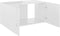vidaXL - Hangkast - 80x39x40 - cm - spaanplaat - hoogglans - wit