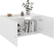 vidaXL - Hangkast - 80x39x40 - cm - spaanplaat - hoogglans - wit