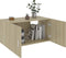 vidaXL - Hangkast - 80x39x40 - cm - spaanplaat - sonoma - eikenkleurig