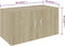 vidaXL - Hangkast - 80x39x40 - cm - spaanplaat - sonoma - eikenkleurig