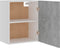 vidaXL - Hangkasten - 2 - st - 50x31x60 - cm - bewerkt - hout - betongrijs