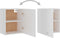 vidaXL - Hangkasten - 2 - st - 50x31x60 - cm - bewerkt - hout - wit