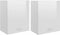 vidaXL - Hangkasten - 2 - st - 50x31x60 - cm - spaanplaat - hoogglans - wit