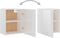 vidaXL - Hangkasten - 2 - st - 50x31x60 - cm - spaanplaat - hoogglans - wit