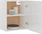 vidaXL - Hangkasten - 2 - st - 50x31x60 - cm - spaanplaat - hoogglans - wit