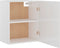 vidaXL - Hangkasten - 2 - st - 50x31x60 - cm - spaanplaat - hoogglans - wit